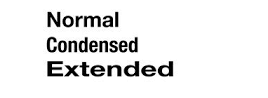 Lettertype - smal-breed